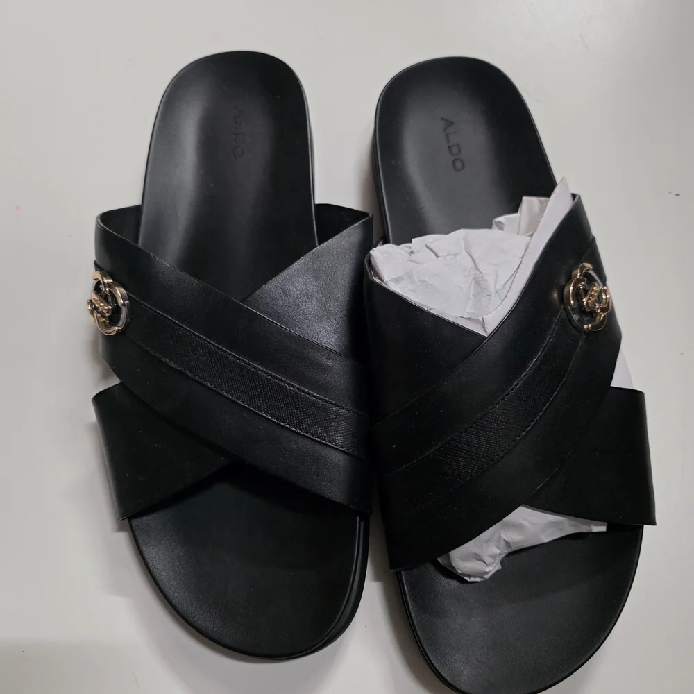 ALDO Women's Black Slide Sandals